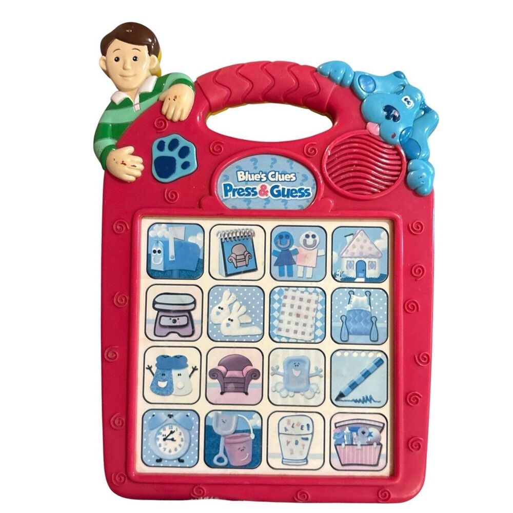 Blue’s Clues Press & Guess Electronic Learning Game Nickelodeon Tested Working